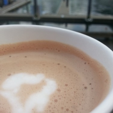 I got this hot chocolate and sat in my favourite spot: The Granville Island Ferry Dock. I watched the birds fight for bread crumbs and the yachts sail by. Oh, I also read up on Rob Ford. You can take the girl out of Toronto...