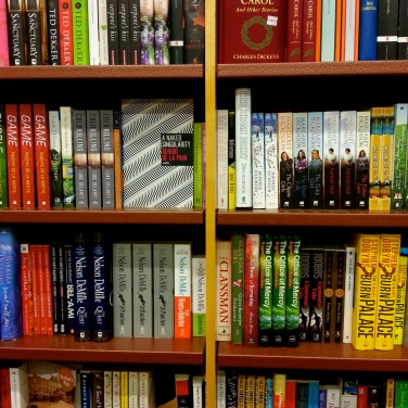 An organized bookshelf is the way to my heart.