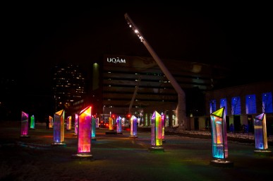 One of the beautiful installations at MONTRÉAL EN LUMIÈRE.
