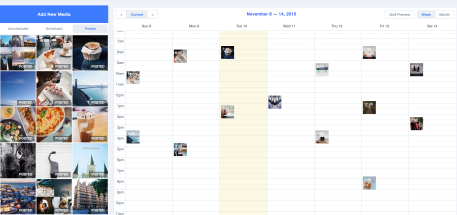 Scheduling posts in Latergramme using their online/web app calendar looks like this! Photo courtesy of: Stephanie Trembath.